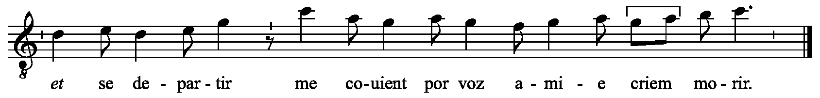 Refrain musical notation